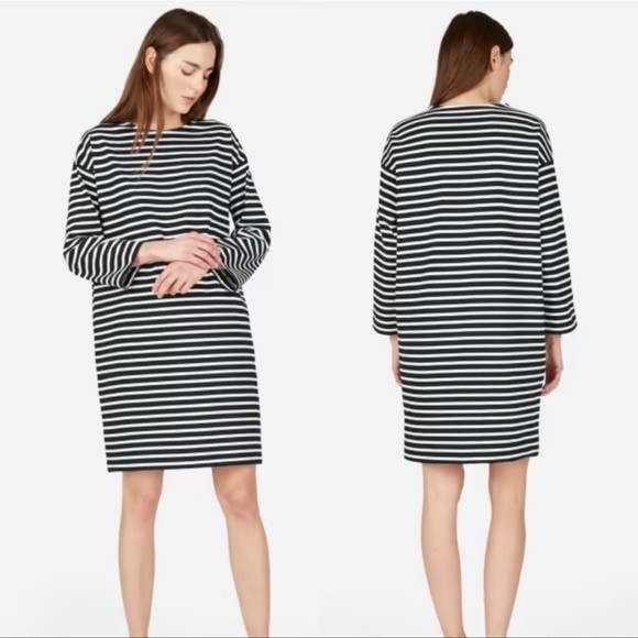 Everlane Black and White Striped Dress - Picture 1 of 9